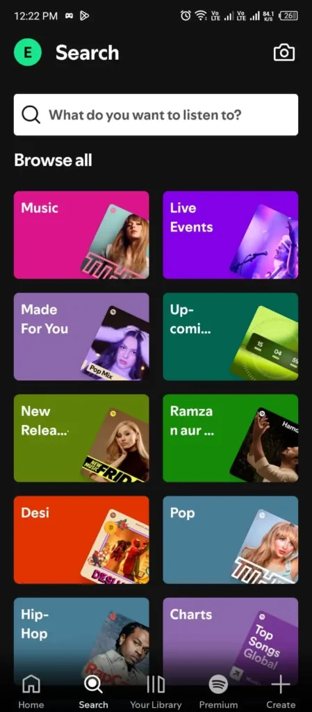 Spotify app interface image 2